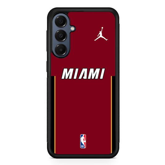 NBA Miami Heat Red Jordan Samsung Galaxy A16 Case | Slim Protective Cover for Samsung Galaxy A16
