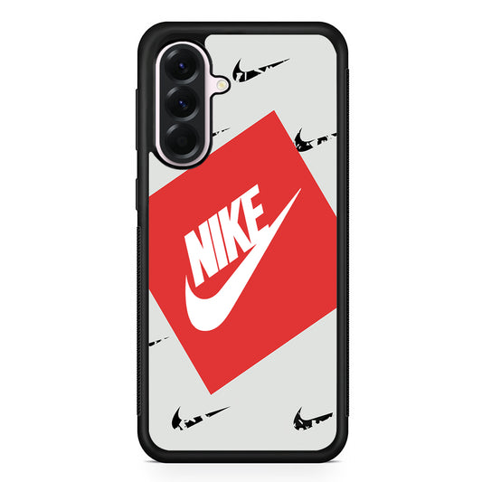 Nike in Red Box Samsung Galaxy A56 Case | Samsung Galaxy A56 Protective Rubber Case