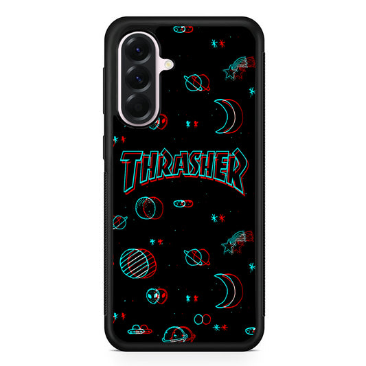 Thrasher Neon Galaxy Samsung Galaxy A56 Case | Samsung Galaxy A56 Protective Rubber Case