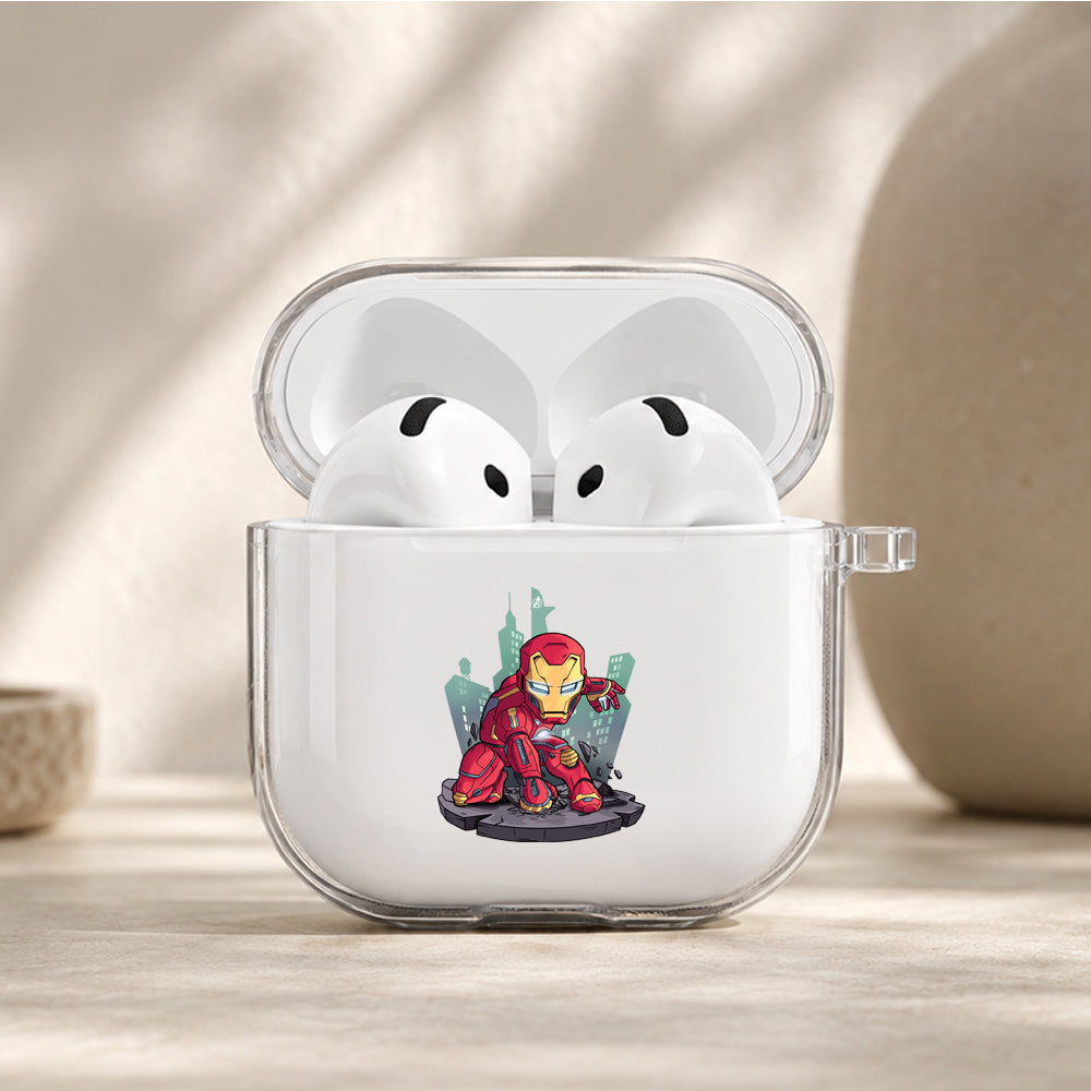 Spider-Man Chibi Design Protective Apple Airpods 4 Clear Case - Durable Clear Protection