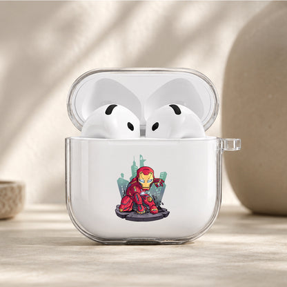 Spider-Man Chibi Design Protective Apple Airpods 4 Clear Case - Durable Clear Protection