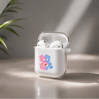 Care Bears Hugging Protective Clear Case Cover For Apple Airpods | Soft Silicone AirPods 1 / 2 Case | Protective Cover