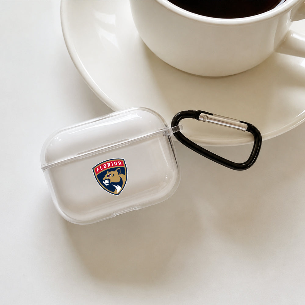 NHL Florida Panthers Symbol Protective Apple AirPods Pro 3 Clear Case | Shockproof Cover