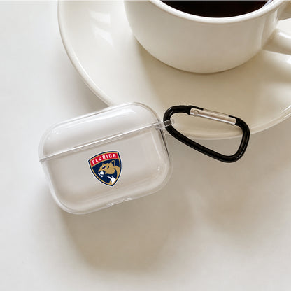NHL Florida Panthers Symbol Protective Apple AirPods Pro 3 Clear Case | Shockproof Cover