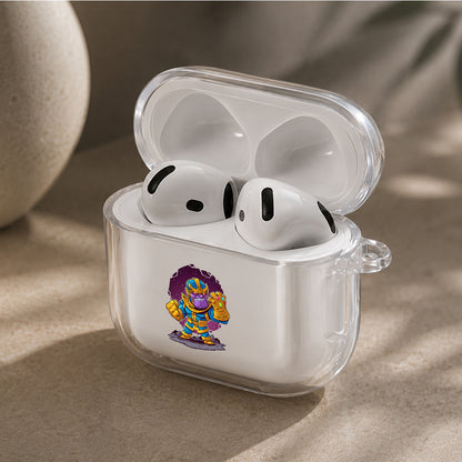 Thanos Chibi Cartoon Protective Apple Airpods 4 Clear Case - Durable Clear Protection