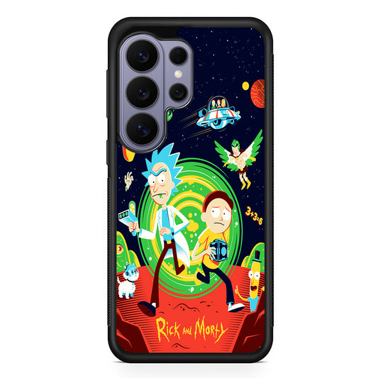 Rick and Morty Cartoon Poster Samsung Galaxy S26 Ultra Case | Protective Rubber Cover