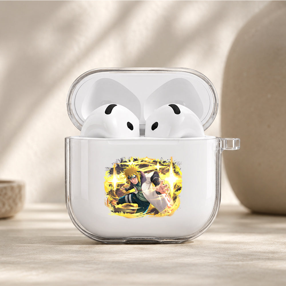 Minato Golden Aura Protective Apple Airpods 4 Clear Case - Durable Clear Protection
