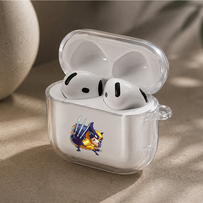 Wolverine X-Men Chibi Protective Apple Airpods 4 Clear Case - Durable Clear Protection