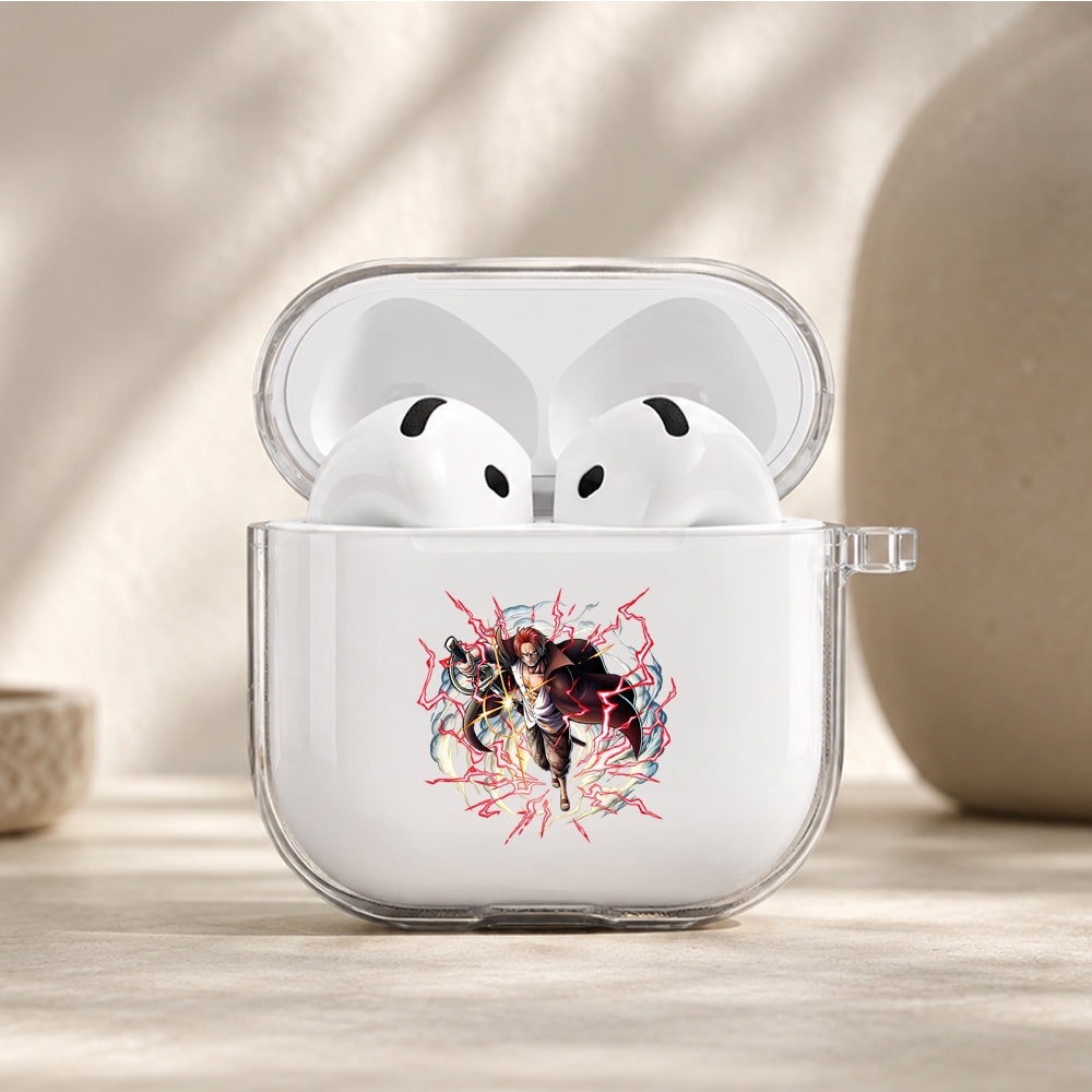 Shanks The Raging Haki Protective Apple Airpods 4 Clear Case - Durable Clear Protection