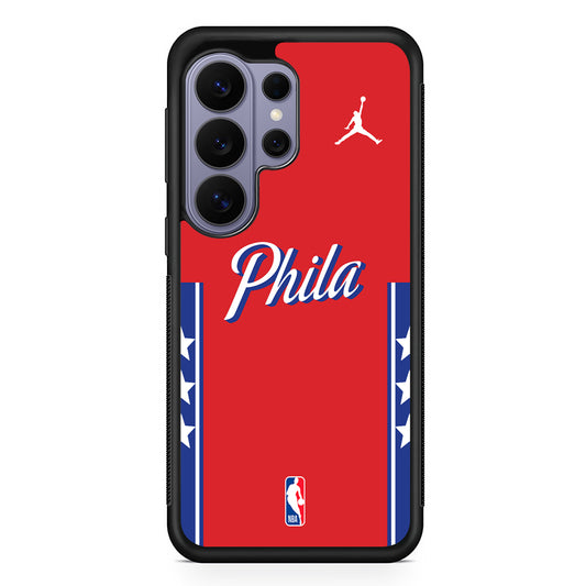 NBA Philadelphia 76ers Red Jordan Samsung Galaxy S26 Ultra Case | Slim Durable Protective Cover