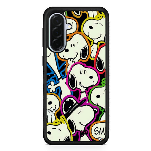 Snoopy Doodle Samsung Galaxy A36 Case | Durable Samsung Galaxy A36 Protective Case