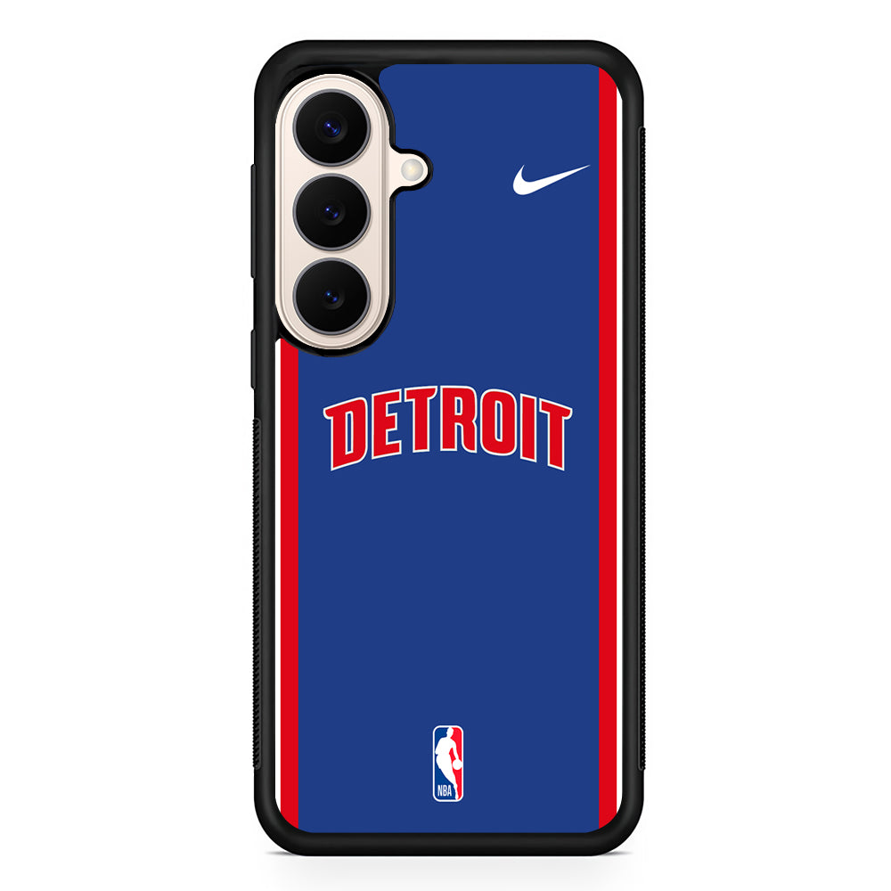 NBA Detroit Pistons Blue Nike Samsung Galaxy S26 Case – Slim Protective Phone Cover