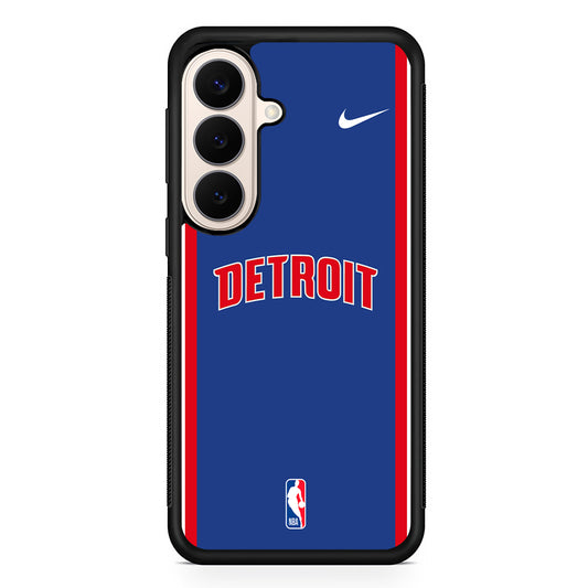 NBA Detroit Pistons Blue Nike Samsung Galaxy S26 Case – Slim Protective Phone Cover
