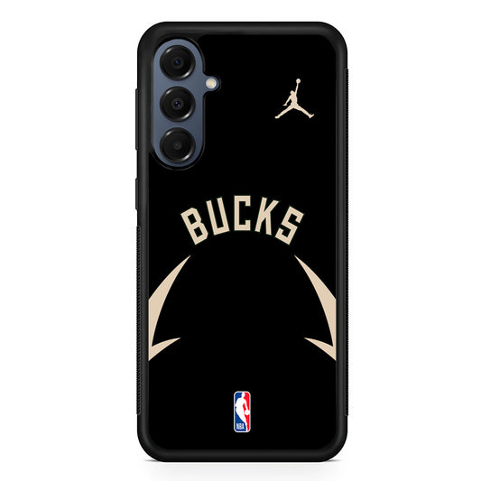 NBA Milwaukee Bucks Black Jordan Samsung Galaxy A16 Case | Slim Protective Cover for Samsung Galaxy A16