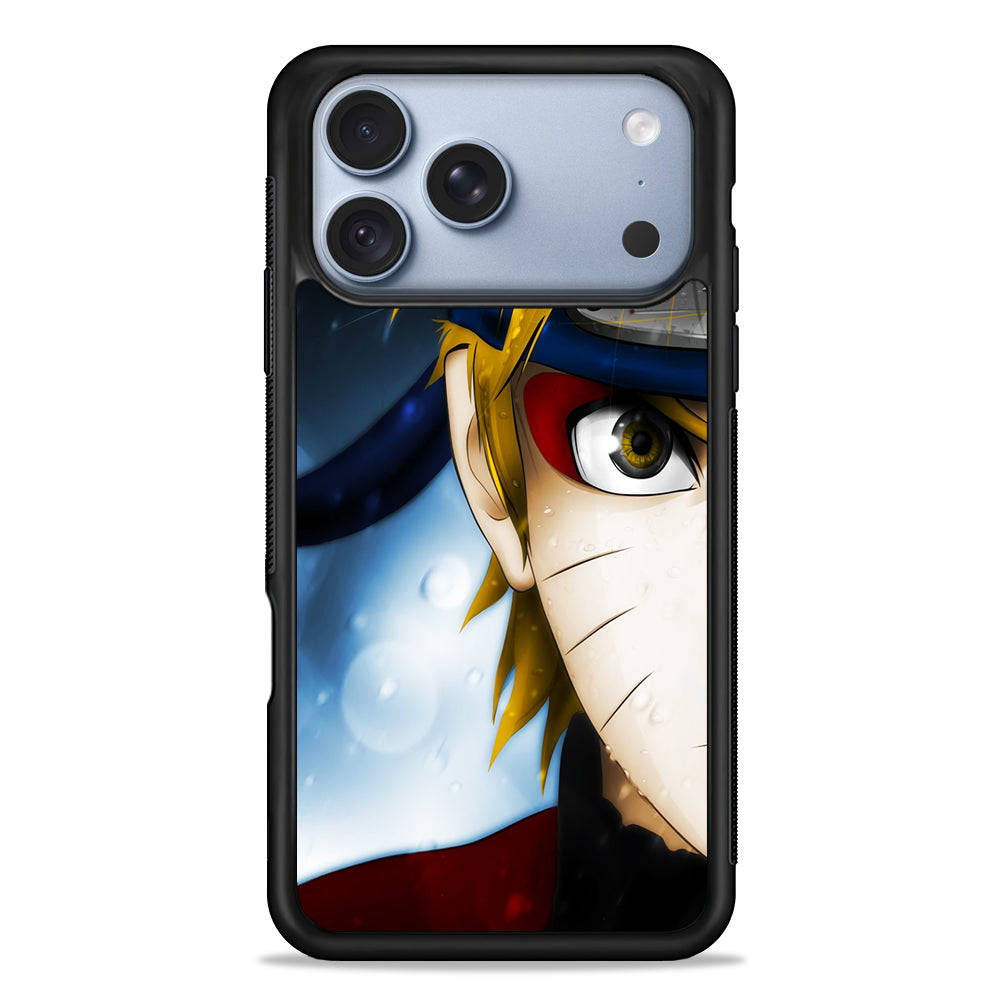 Naruto Half Face iPhone 18 Pro Case - iPhone 18 Pro Silicone Case
