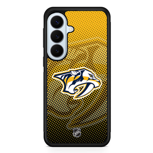 NHL Nashville Predators Dots Pattern Samsung Galaxy S26 Plus Case | Slim Protective Rubber Cover