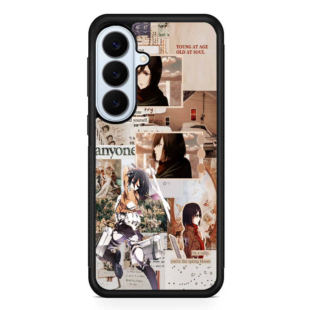 Mikasa Attack On Titan Aesthetic Samsung Galaxy S26 Plus Case | Slim Protective Rubber Cover