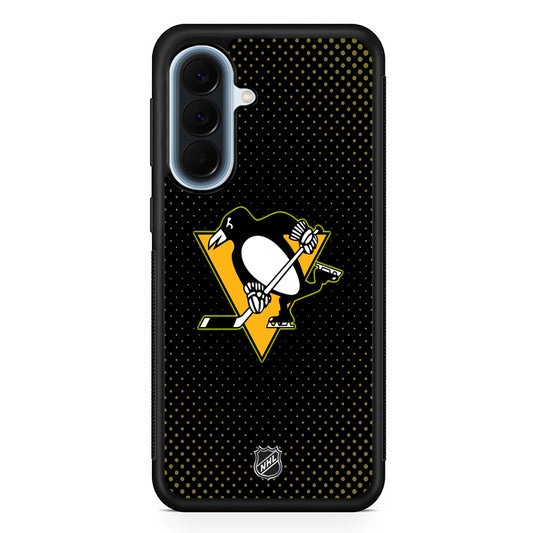 NHL Pittsburgh Penguins Dots Pattern Samsung Galaxy A57 Case | Slim Samsung Galaxy A57 Protective Case