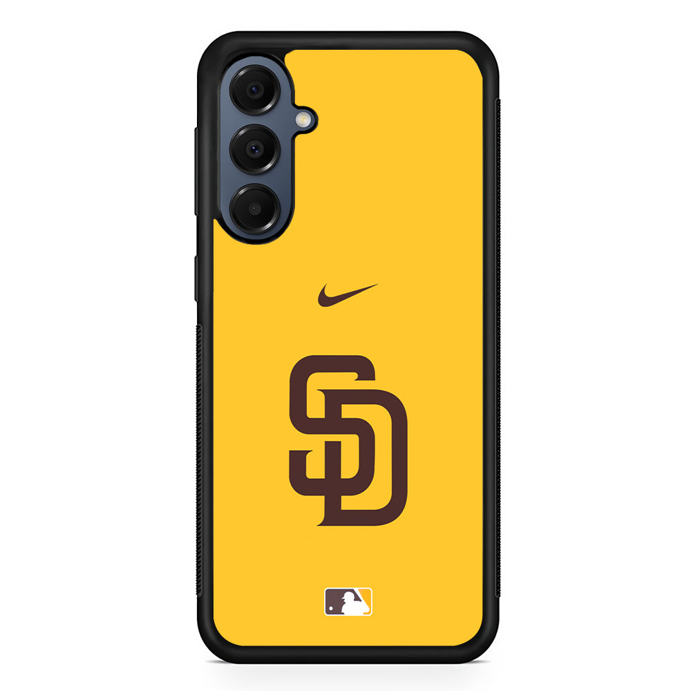 MLB San Diego Padres Yellow Nike Samsung Galaxy A16 Case | Slim Protective Cover for Samsung Galaxy A16