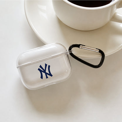 MLB New York Yankees Symbol Protective Apple AirPods Pro 3 Clear Case | Shockproof Cover