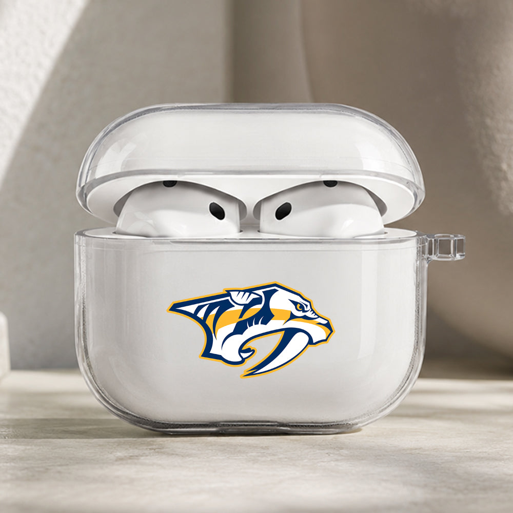 NHL Nashville Predators Symbol Protective Apple AirPods Pro 3 Clear Case | Shockproof Cover
