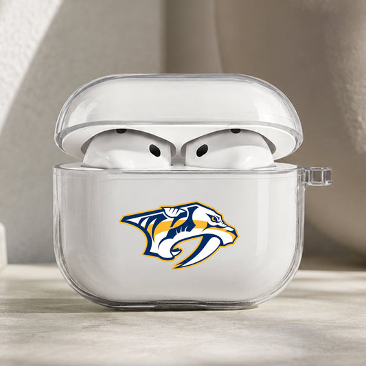 NHL Nashville Predators Symbol Protective Apple AirPods Pro 3 Clear Case | Shockproof Cover