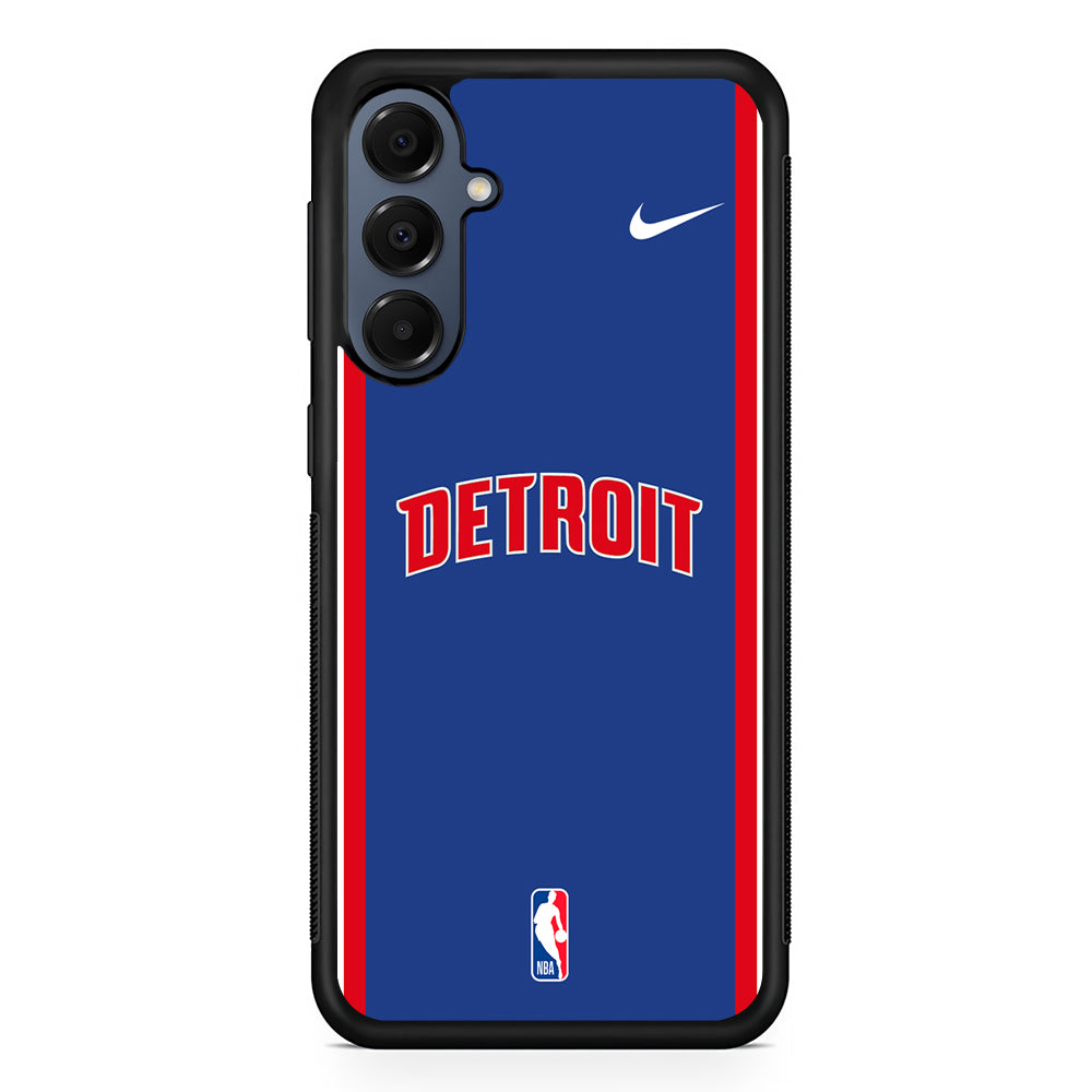 NBA Detroit Pistons Blue Nike Samsung Galaxy A16 Case | Slim Protective Cover for Samsung Galaxy A16