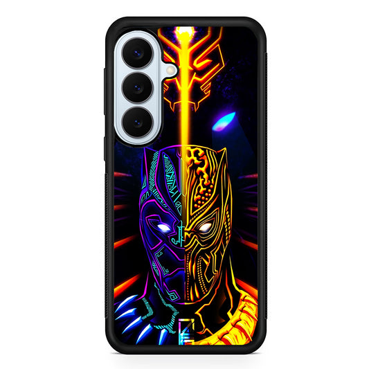 Black Panther And Golden Jaguar Samsung Galaxy S26 Plus Case | Slim Protective Rubber Cover