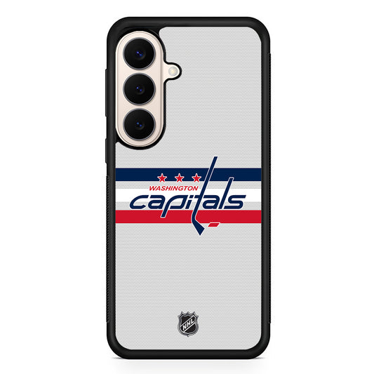 NHL Washington Capitals Dots Pattern Samsung Galaxy S26 Case | Durable Protective Rubber Cover