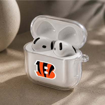 NFL Cincinnati Bengals Logo Protective Apple Airpods 4 Clear Case - Durable Clear Protection