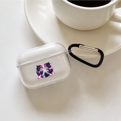 Obito Violet Aura Form Protective Apple AirPods Pro 3 Clear Case | Shockproof Cover