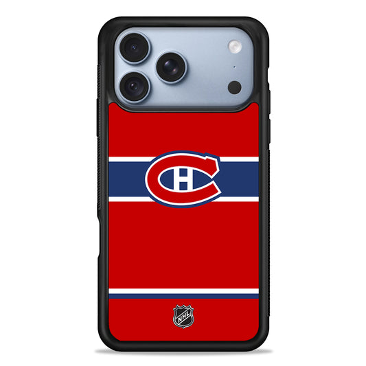 NHL Montréal Canadiens Red iPhone 18 Pro Case - iPhone 18 Pro Silicone Case
