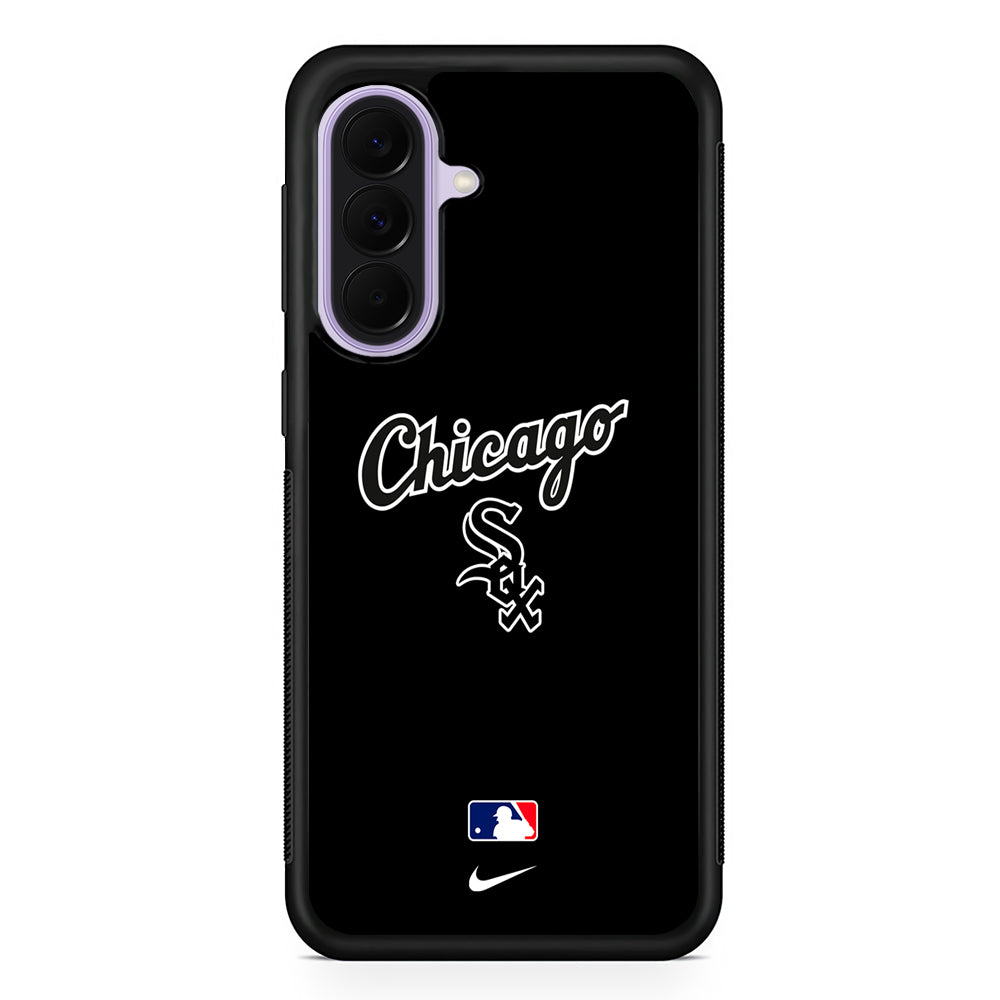 MLB Chicago White Sox Black Nike Samsung Galaxy A37 Case | Samsung Galaxy A37 Rubber Protective Case