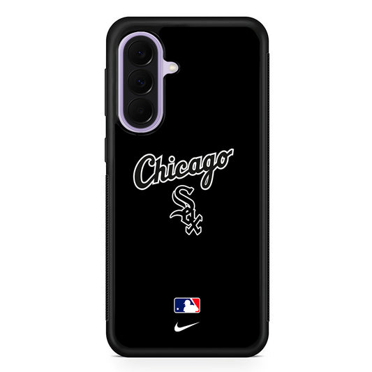 MLB Chicago White Sox Black Nike Samsung Galaxy A37 Case | Samsung Galaxy A37 Rubber Protective Case