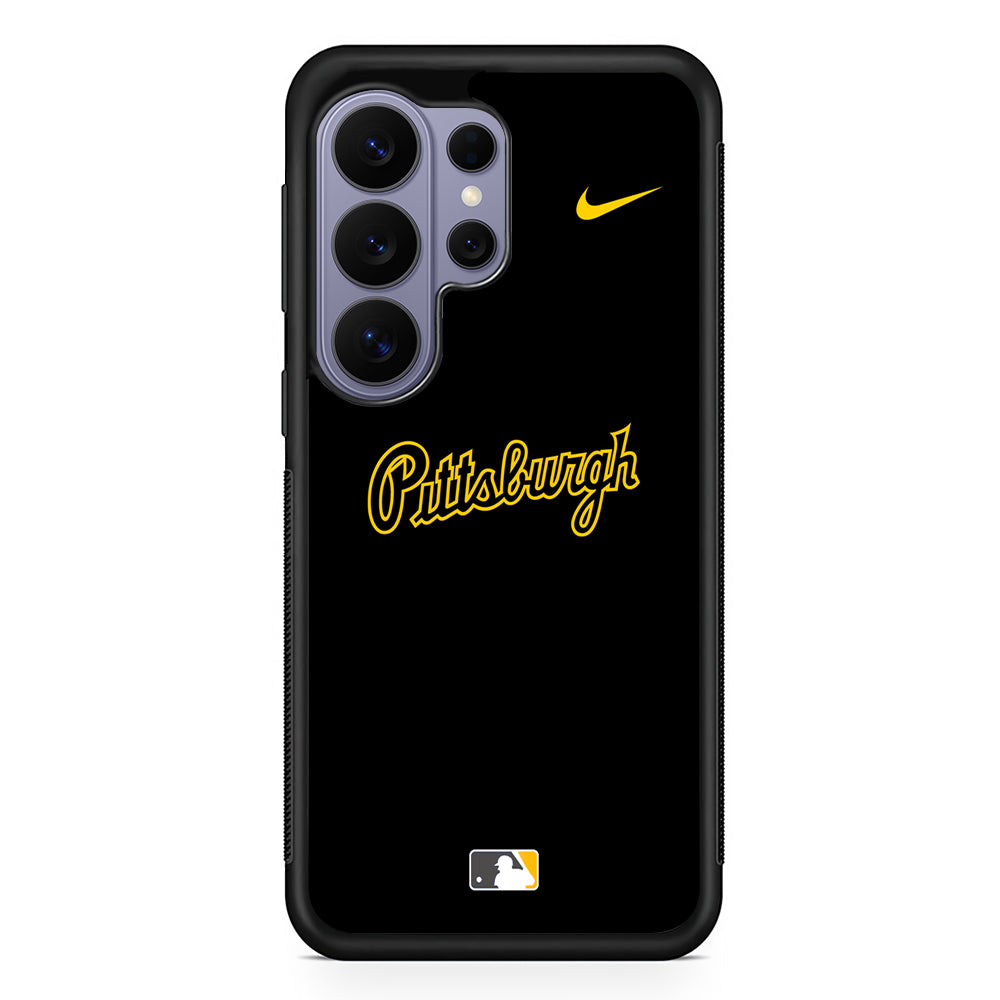 MLB Pittsburgh Pirates Black Nike Samsung Galaxy S26 Ultra Case | Slim Durable Protective Cover
