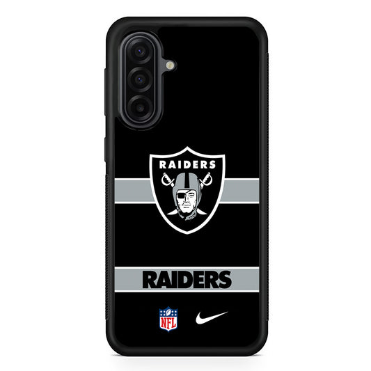 NFL Las Vegas Raiders Nike Samsung Galaxy A17 Case | Durable Rubber Samsung Galaxy A17 Phone Case