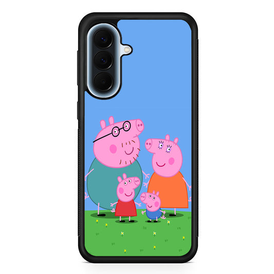 Peppa Pig Family Cartoon Samsung Galaxy A57 Case | Slim Samsung Galaxy A57 Protective Case