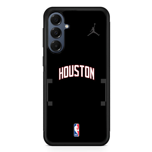 NBA Houston Rockets Black Jordan Samsung Galaxy A16 Case | Slim Protective Cover for Samsung Galaxy A16
