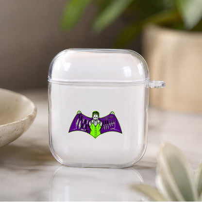 Joker Batman Logo Protective Clear Case Cover For Apple Airpods | Soft Silicone AirPods 1 / 2 Case | Protective Cover