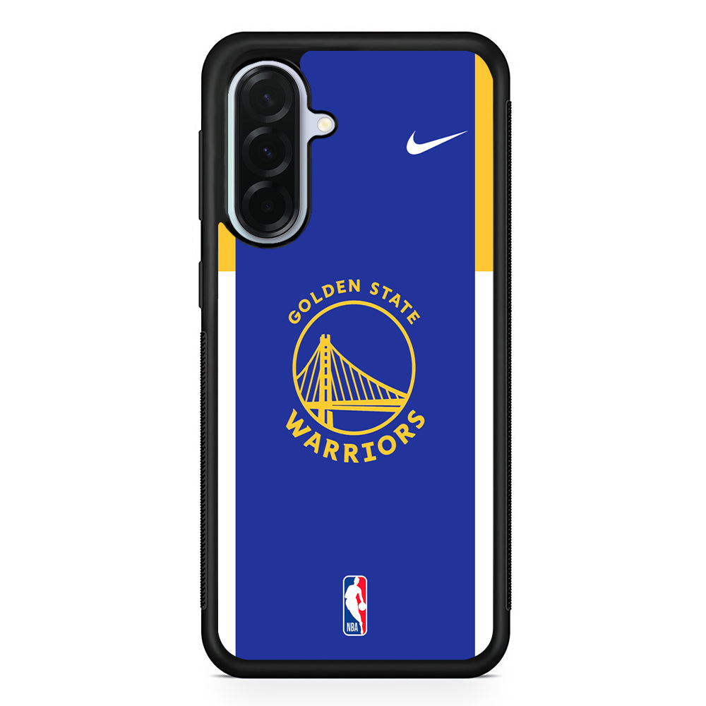 NBA Golden State Warriors Blue Nike Samsung Galaxy A36 Case | Durable Samsung Galaxy A36 Protective Case
