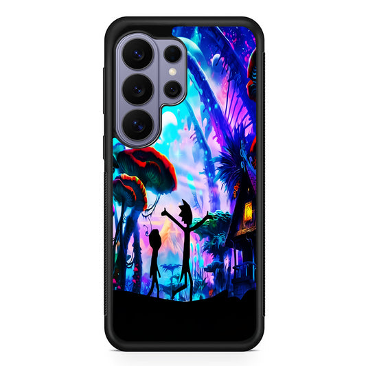 Rick and Morty Mushroom Forest Samsung Galaxy S26 Ultra Case | Protective Rubber Cover