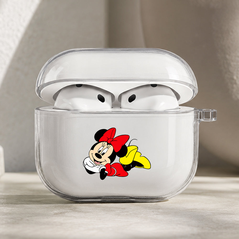 Minnie Mouse Protective Apple AirPods Pro 3 Clear Case | Shockproof Cover