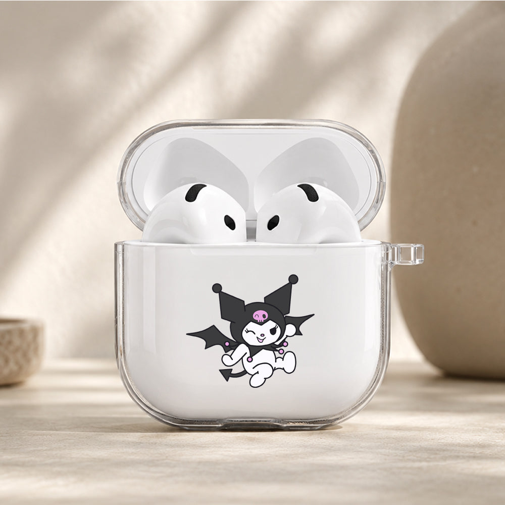 Kuromi is Dancing Protective Apple Airpods 4 Clear Case - Durable Clear Protection