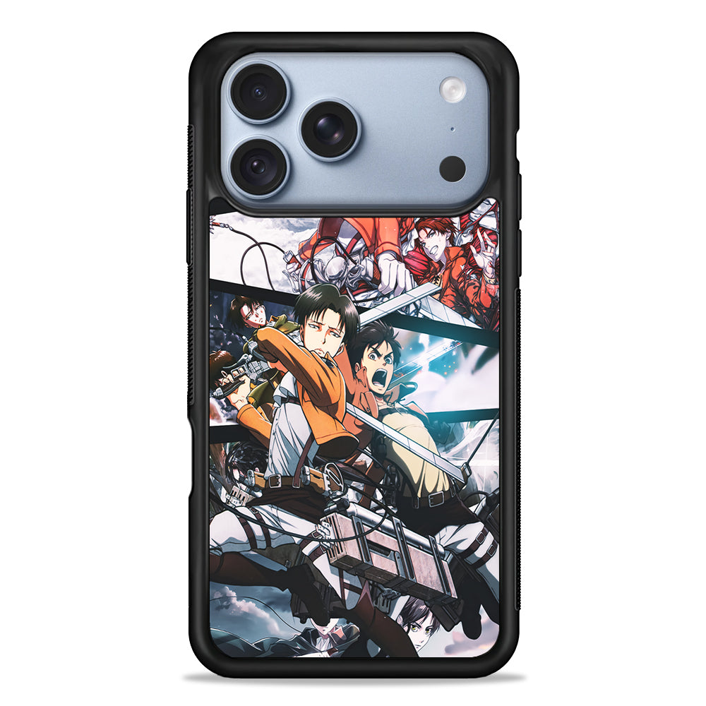 Levi Eren Collage iPhone 18 Pro Case - iPhone 18 Pro Silicone Case