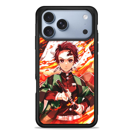 Kimetsu no Yaiba Tanjiro Kamado iPhone 18 Pro Case - iPhone 18 Pro Silicone Case