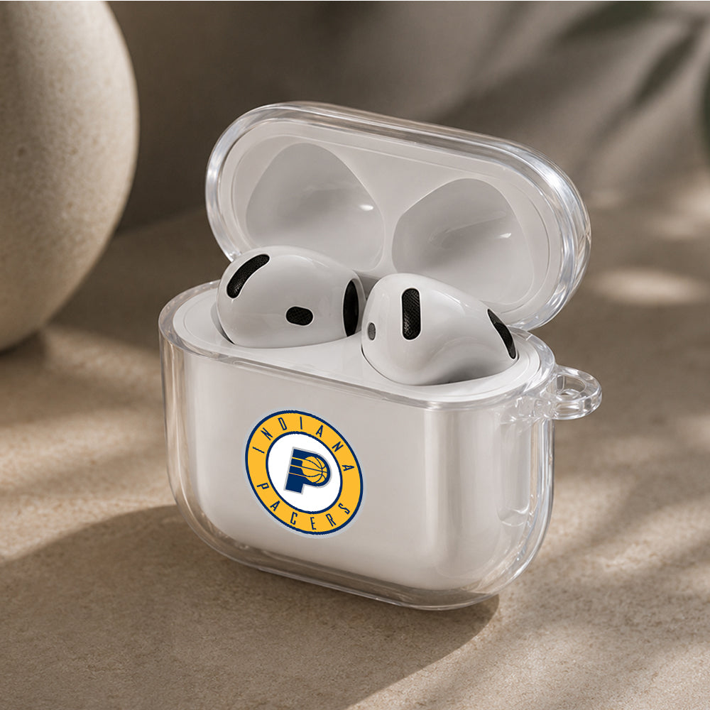 NBA Indiana Pacers Logo Protective Apple Airpods 4 Clear Case - Durable Clear Protection