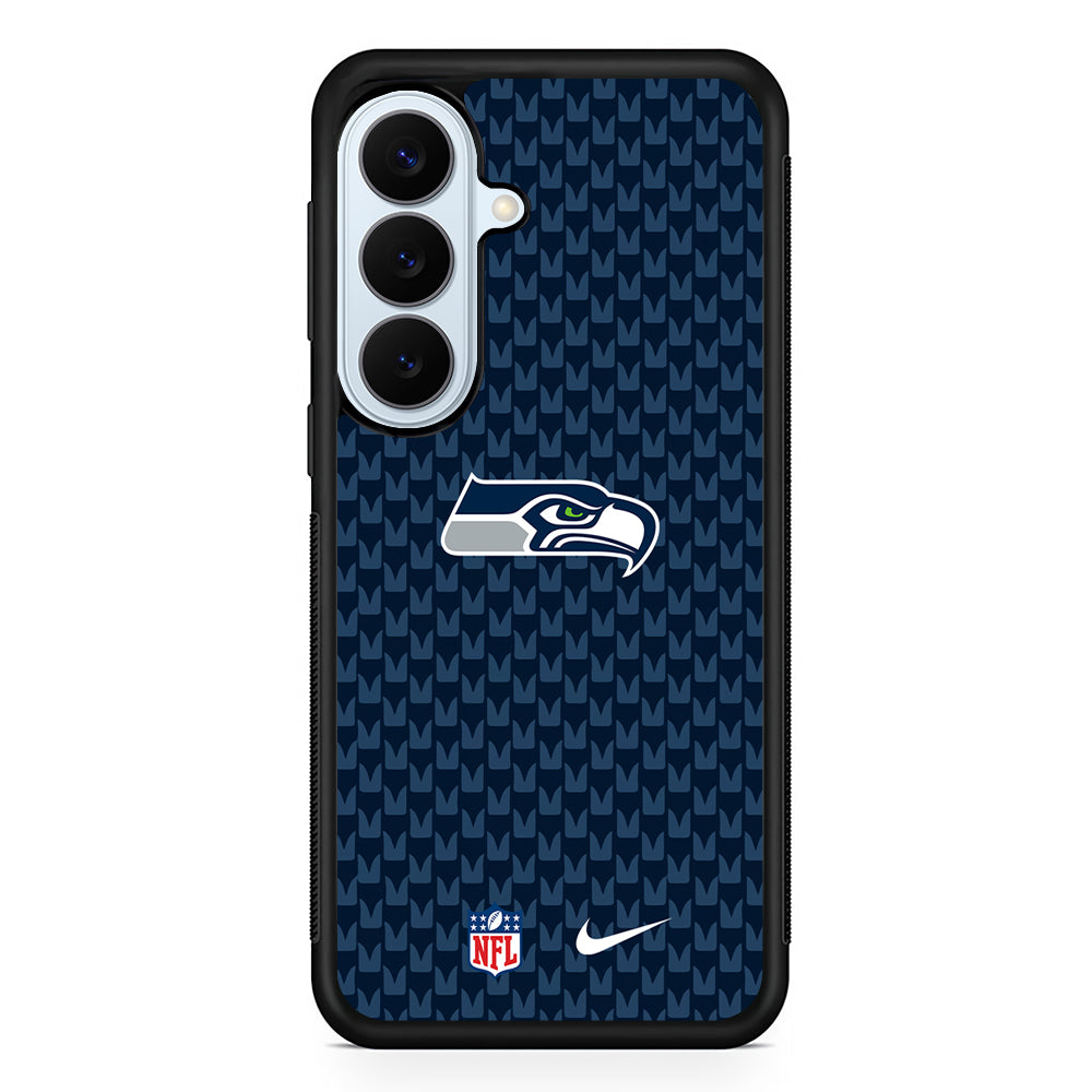 NFL Seattle Seahawks Pattern Nike Samsung Galaxy S26 Plus Case | Lightweight Protective Phone Cover