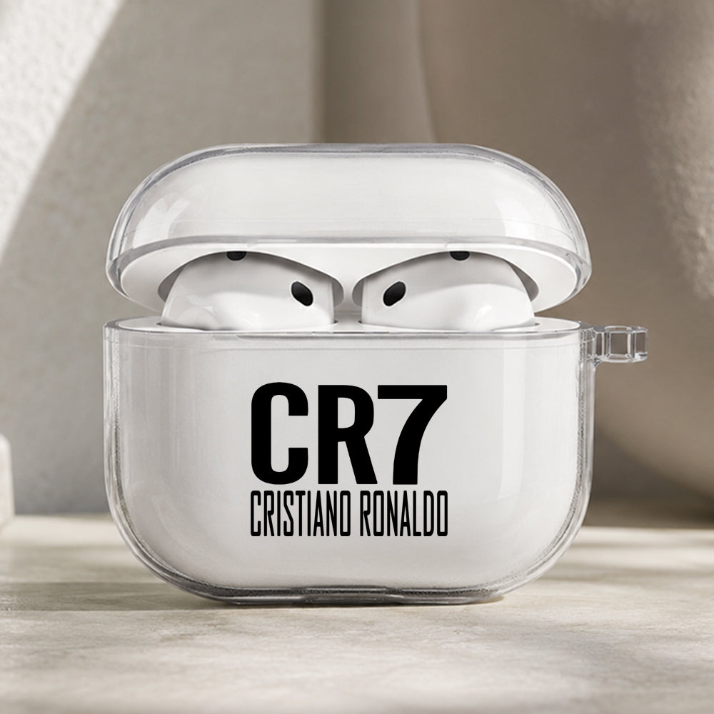 Ronaldo Power of CR7 Protective Apple AirPods Pro 3 Clear Case | Shockproof Cover