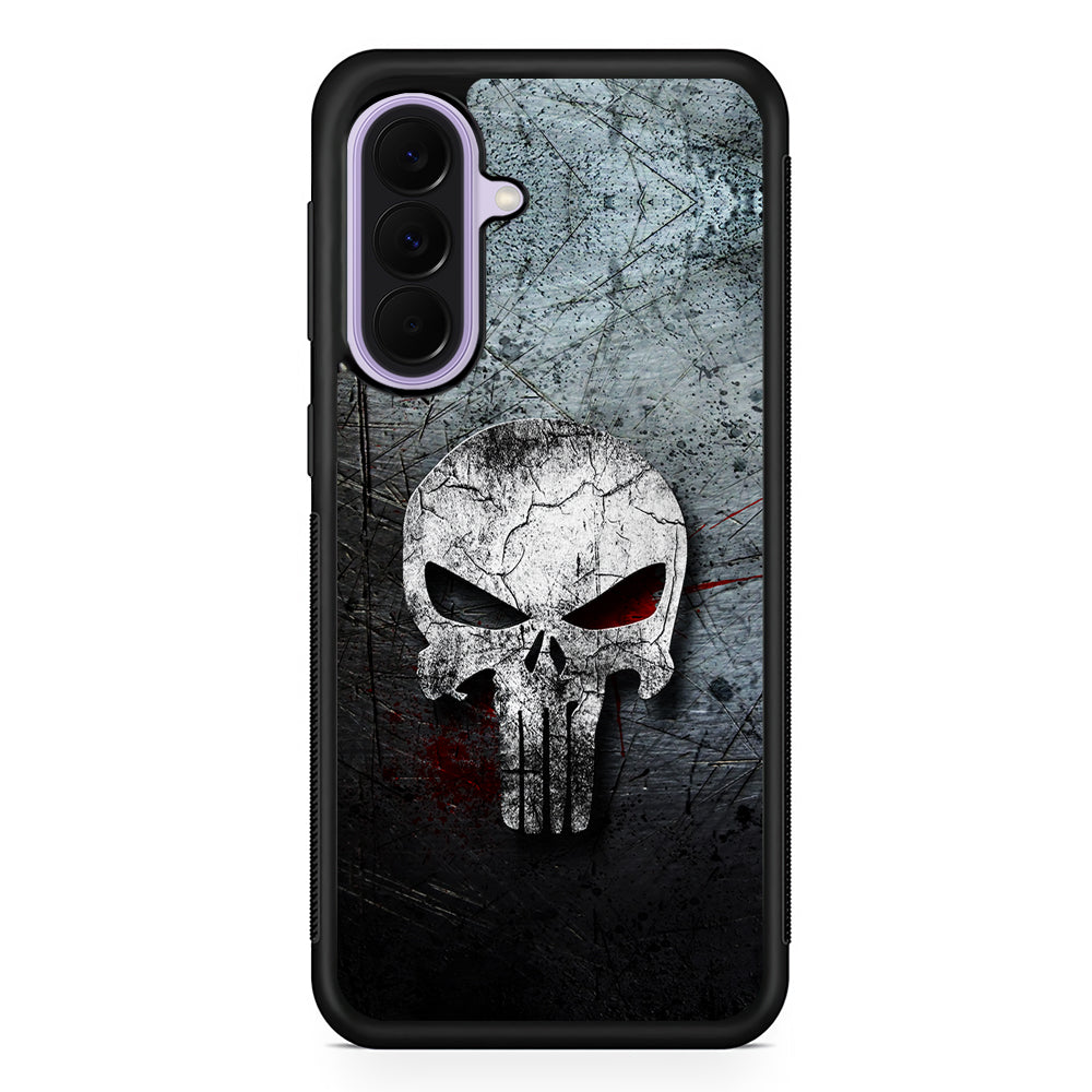The Punisher Logo Samsung Galaxy A37 Case | Samsung Galaxy A37 Rubber Protective Case