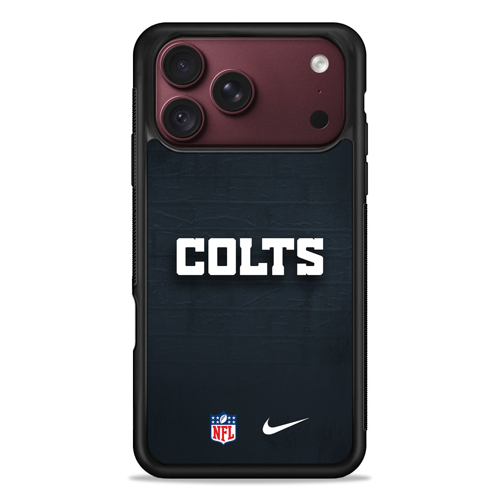NFL Indianapolis Colts Nike iPhone 18 Pro Max Case – Slim Silicone Protective Cover